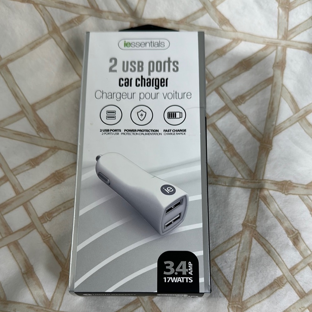 IEsentials Dual USB Car Charger Fast Charging